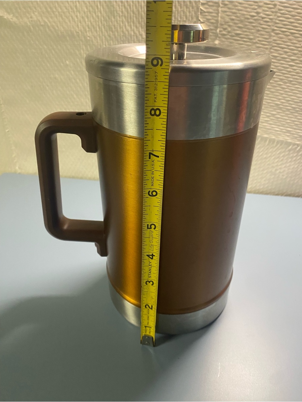 Stanley Bronze & Silver Insulated French Press with Brown Handle - Picture 9 of 11